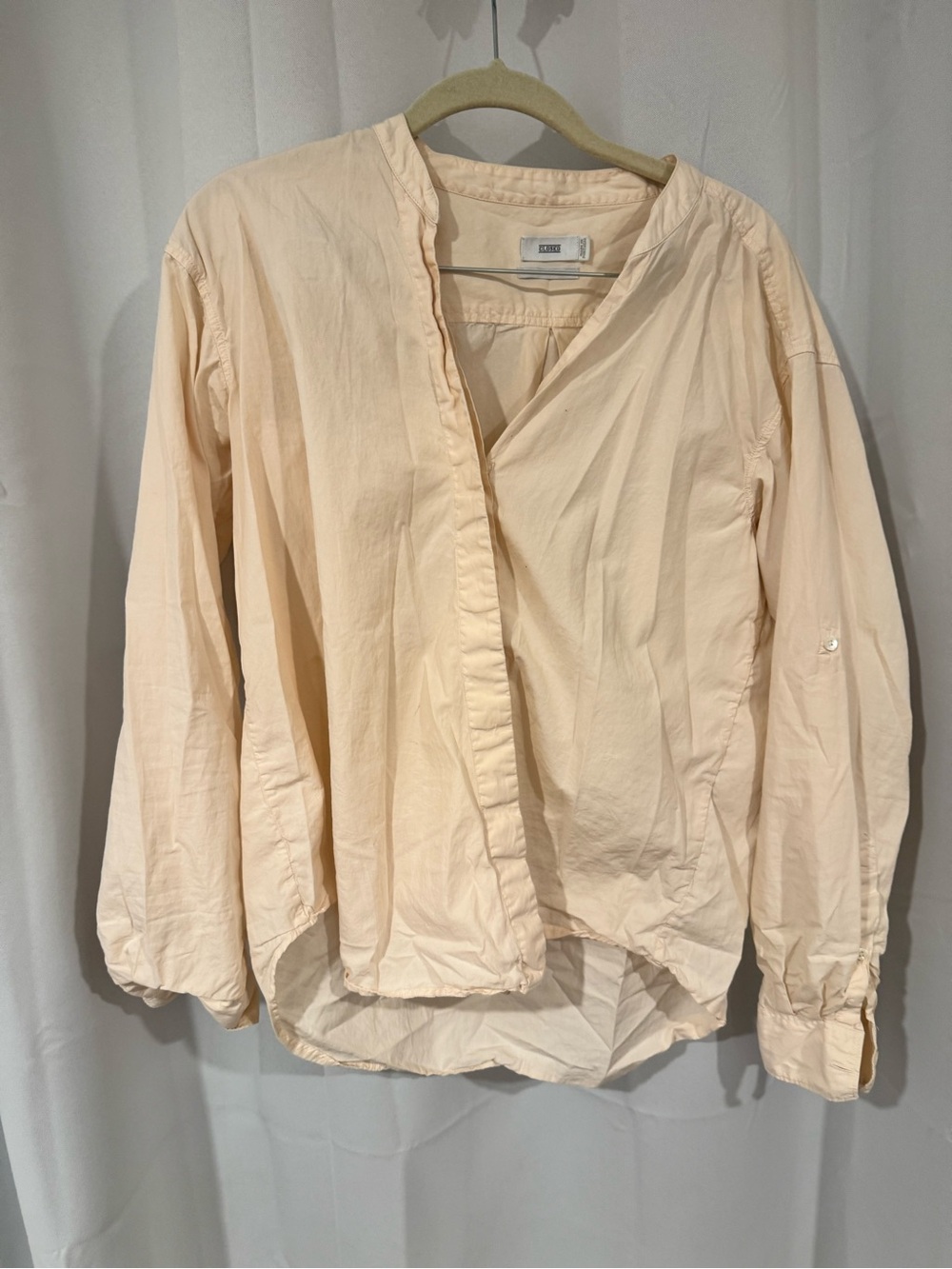 Light Peach asymmetric button down - Closed brand - organic cotton